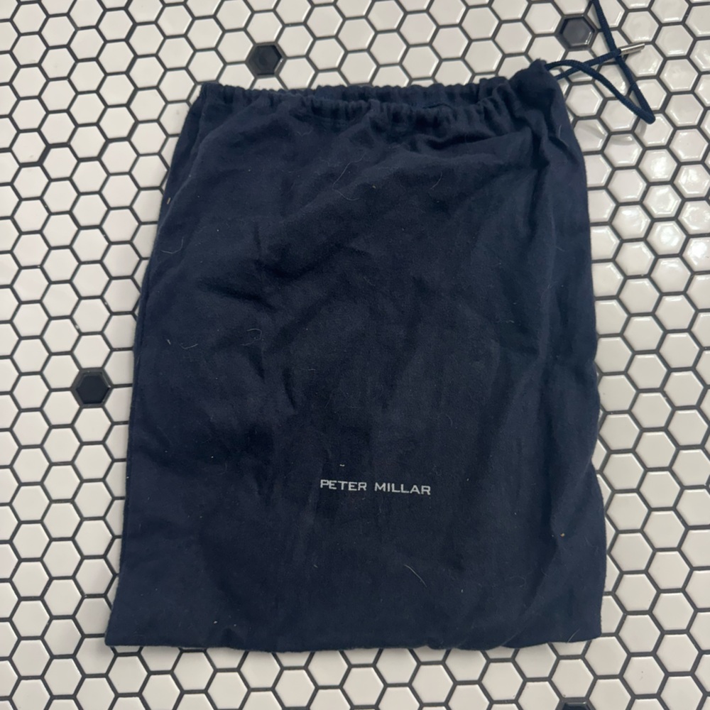 Peter Millar Navy Drawstring dust Bag